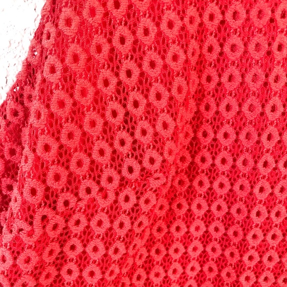Apt. 9 Coral Eyelet Sleeveless Dress w/ Pockets - Picture 3 of 7